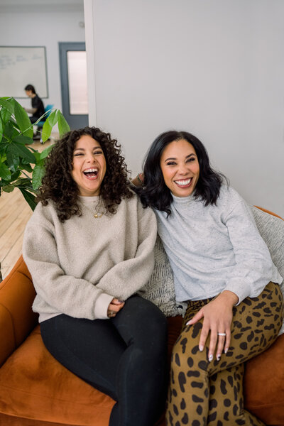 Vanessa Rissetto and Tamar Samuels, Culina Health co-founders, in our Hoboken, New Jersey office